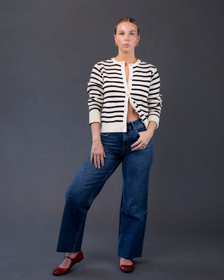 Melinda Striped Cardigan