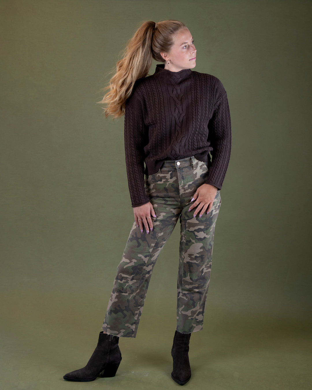 Sundaze Camo Crop
