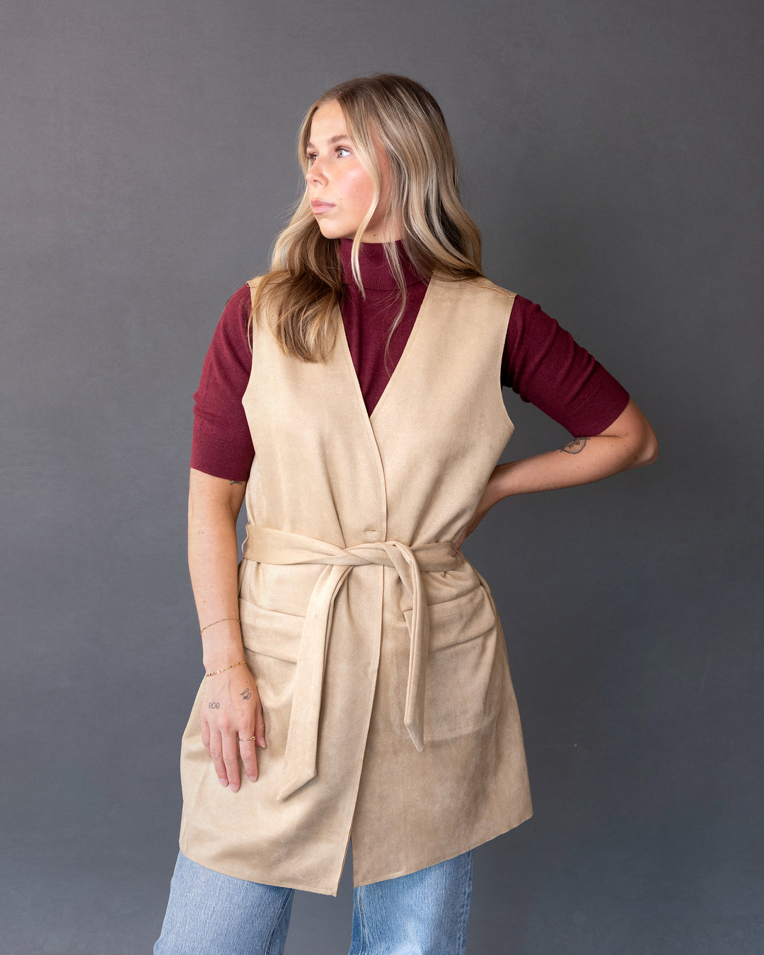 Vikka Tie Waist Vest