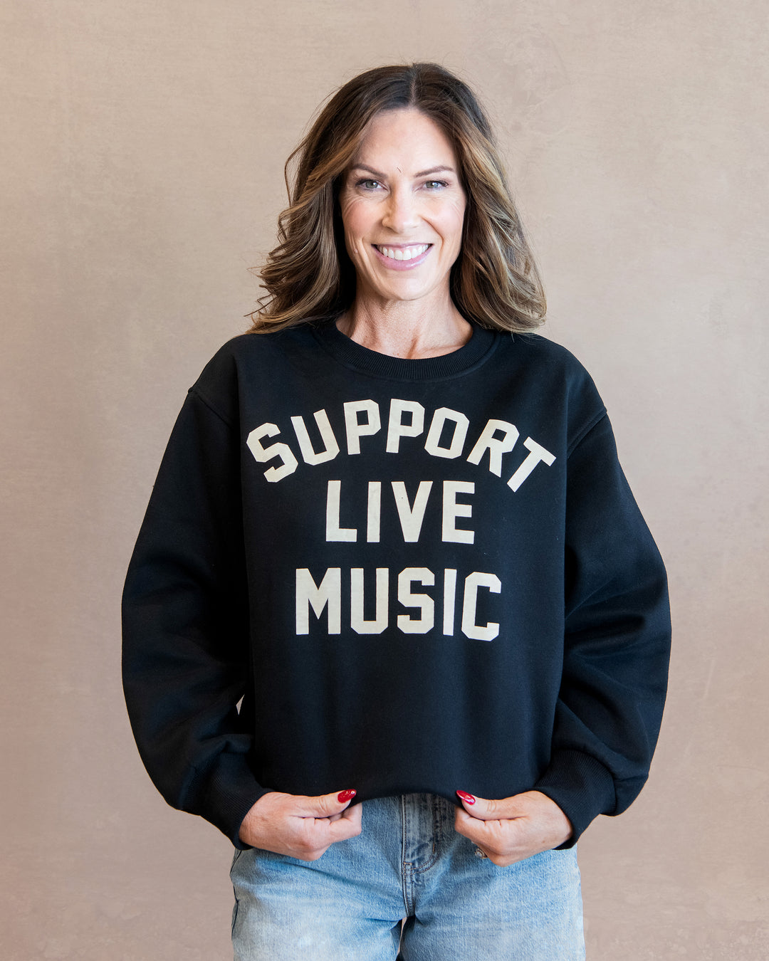 Support Live Music Crewneck