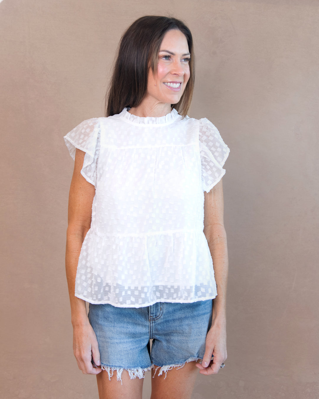 Emma Flutter Sleeve Top