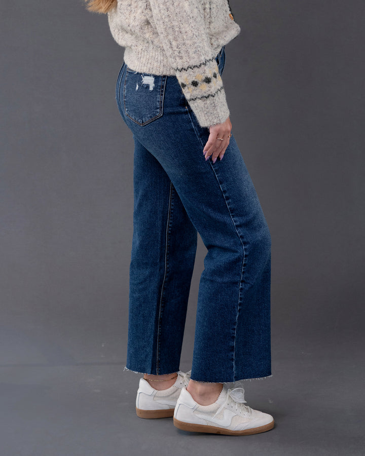 Knox Cropped Wide Leg Denim