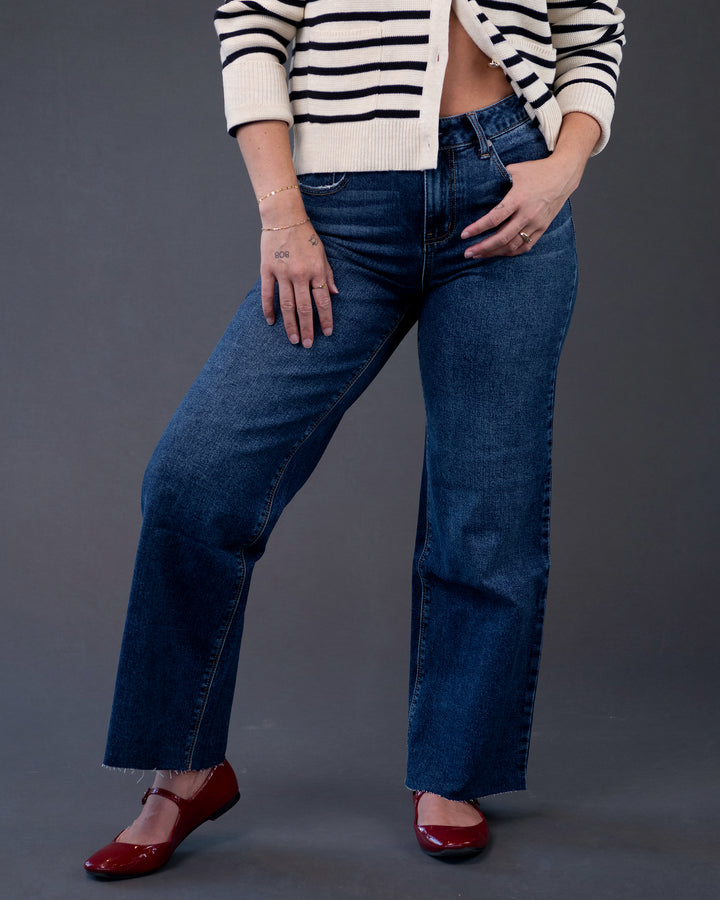 Knox Cropped Wide Leg Denim