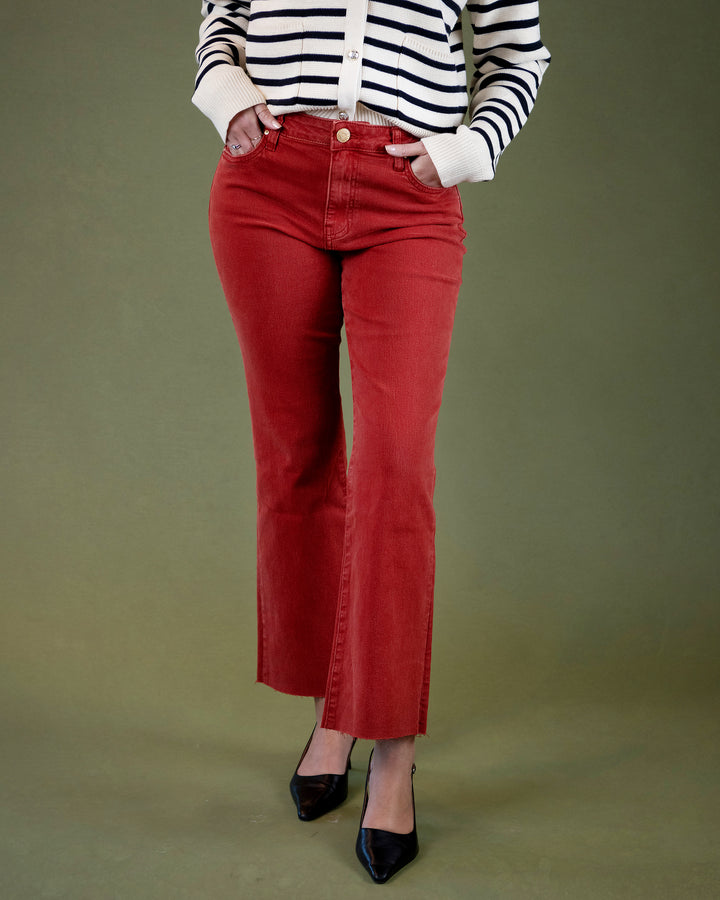 Kelsey Ankle Flare - Paprika