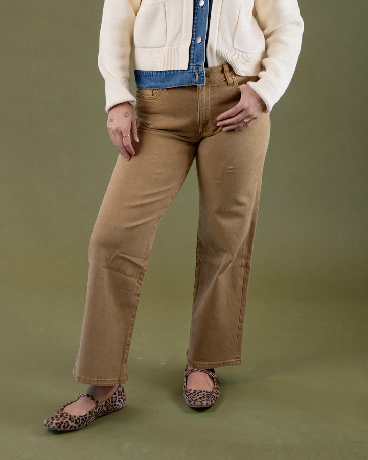 Charlotte Wide Leg - Caramel