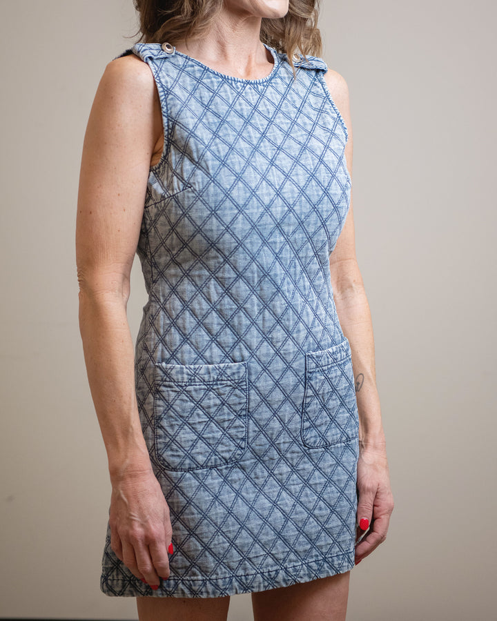 Quilted Denim Dress