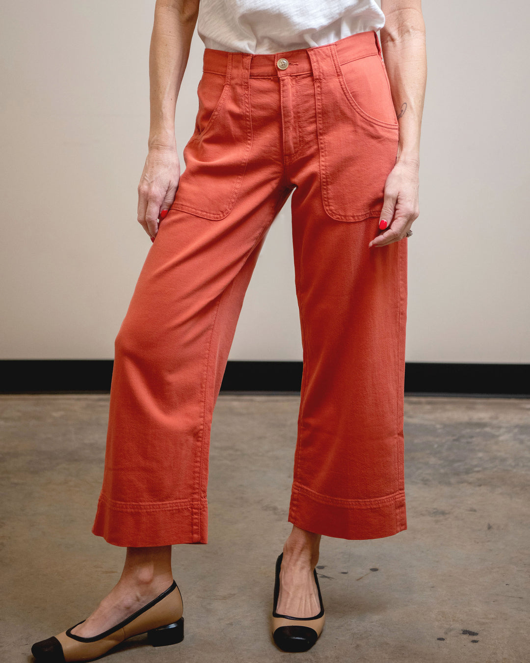 Stride Wide Leg - Red Clay