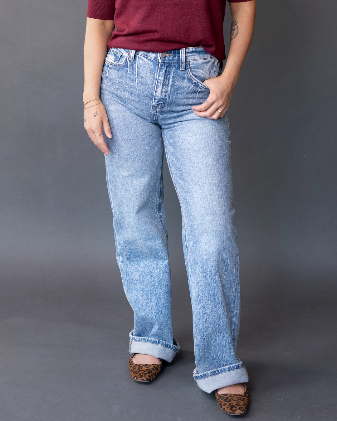 90s High Rise Wide Leg Denim