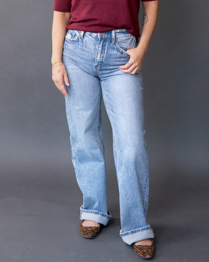 90s High Rise Wide Leg Denim