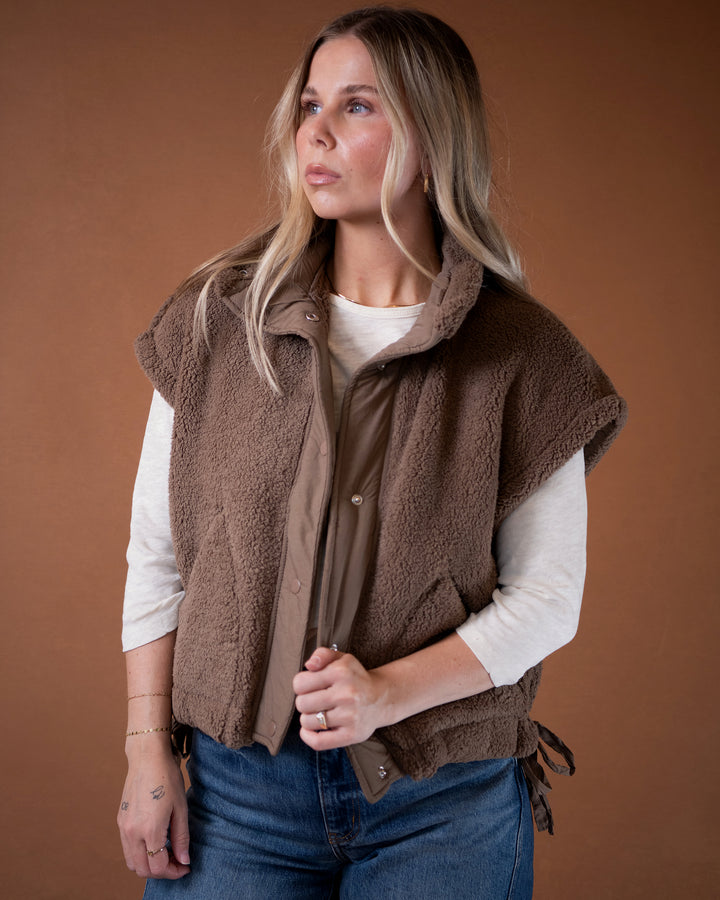 Quilted Sherpa Vest