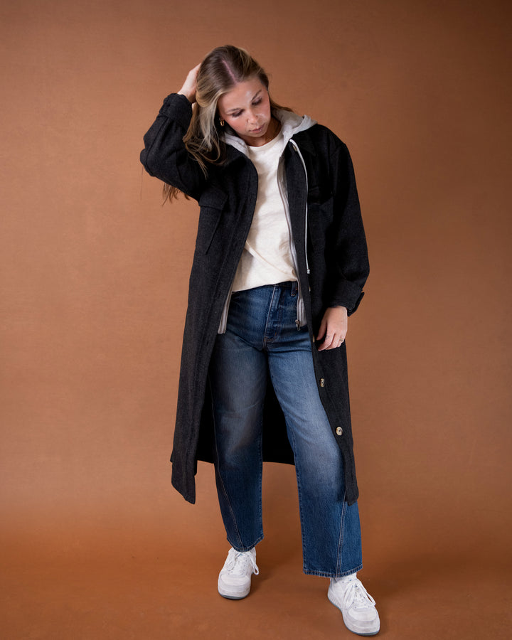 Twofer Hoodie Coat