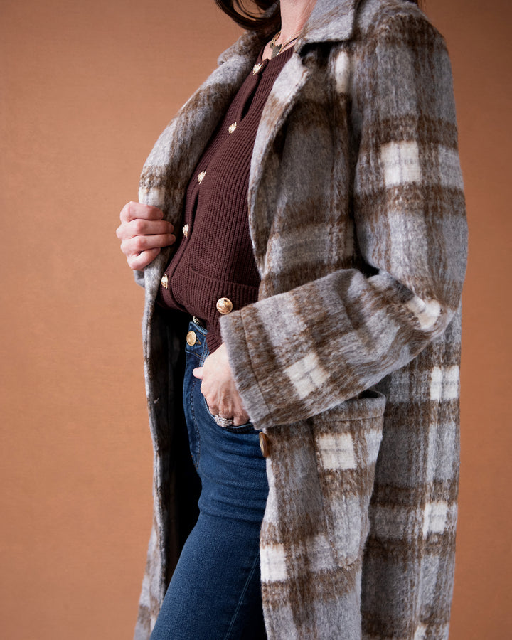 Julia Plaid Coat