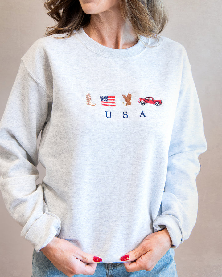 USA Icons Crewneck