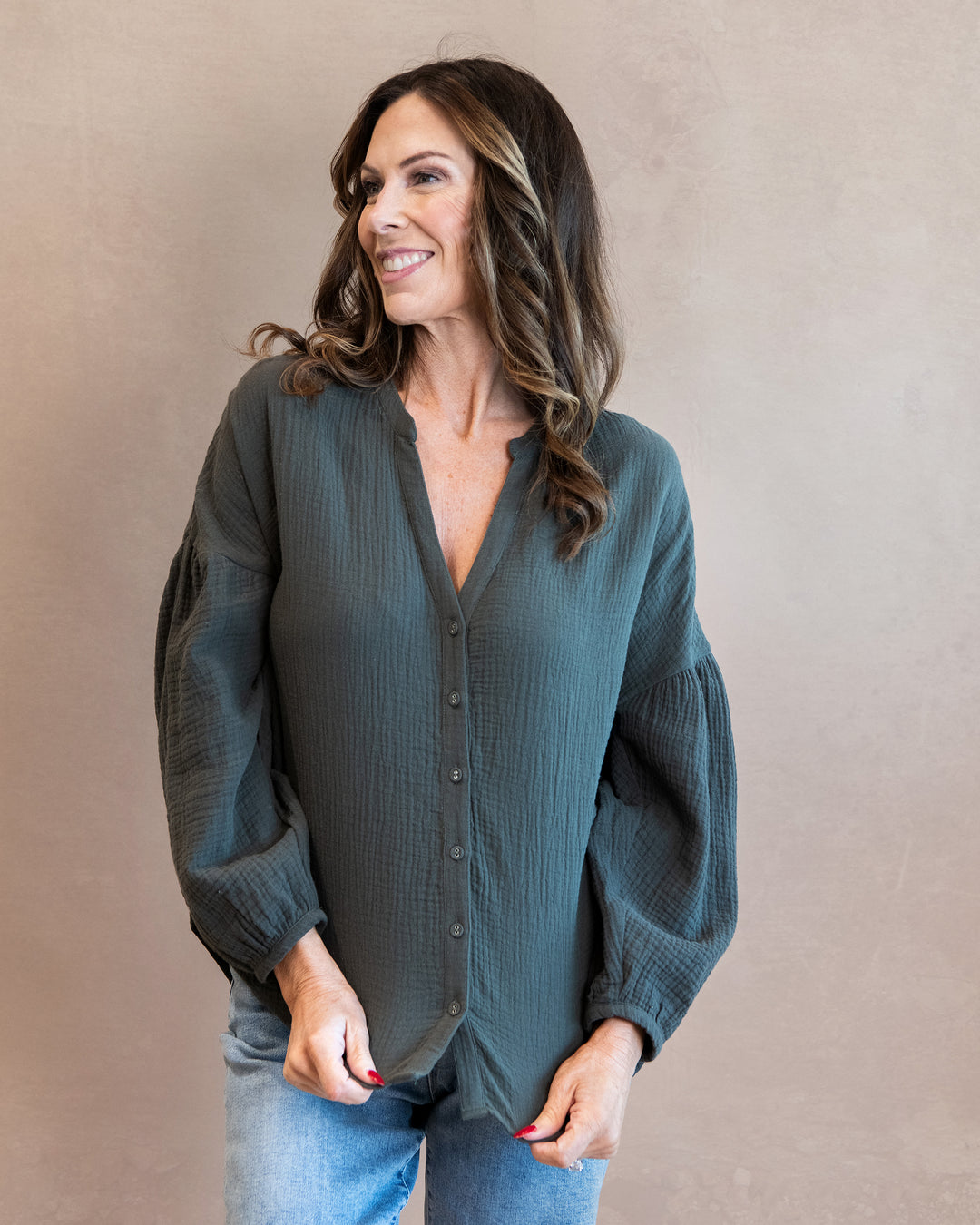 Maisy Button Down Top