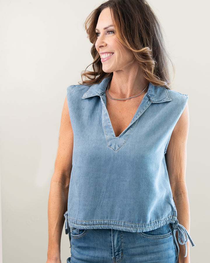 Capricorn Denim Top
