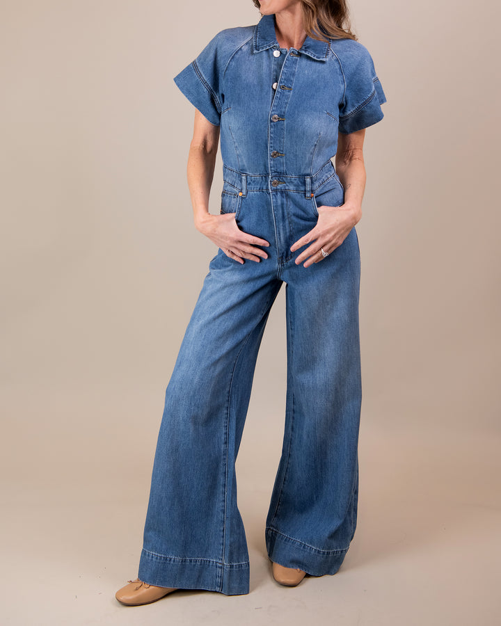 Relaxed Flare Jumpsuit