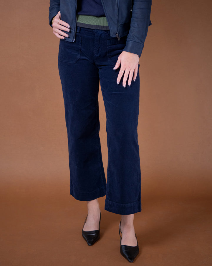 Corduroy Cropped Wide Leg