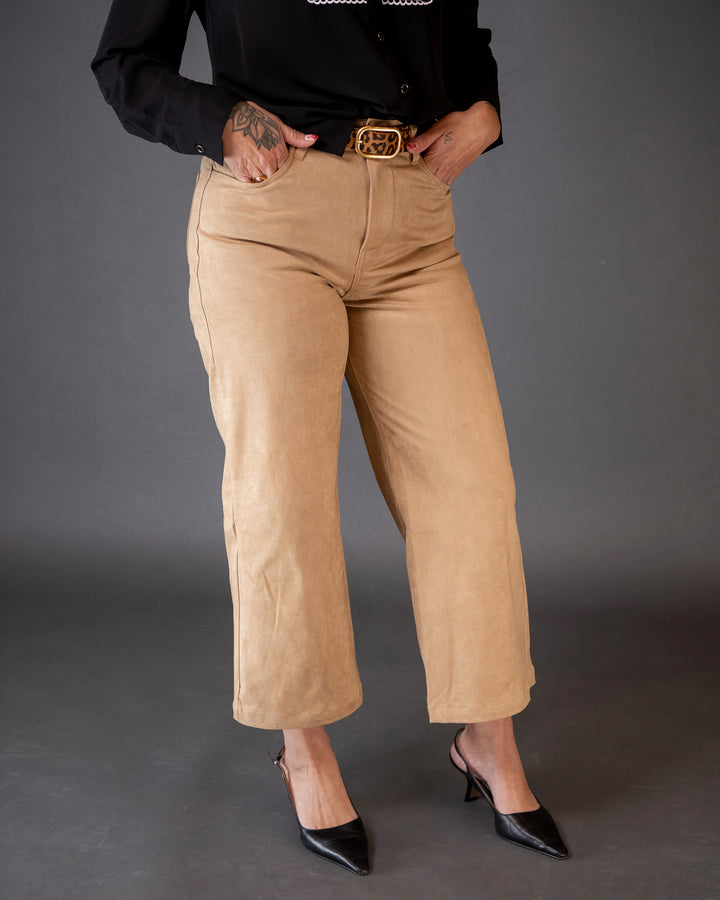 Audrey Wide Leg - Toffee