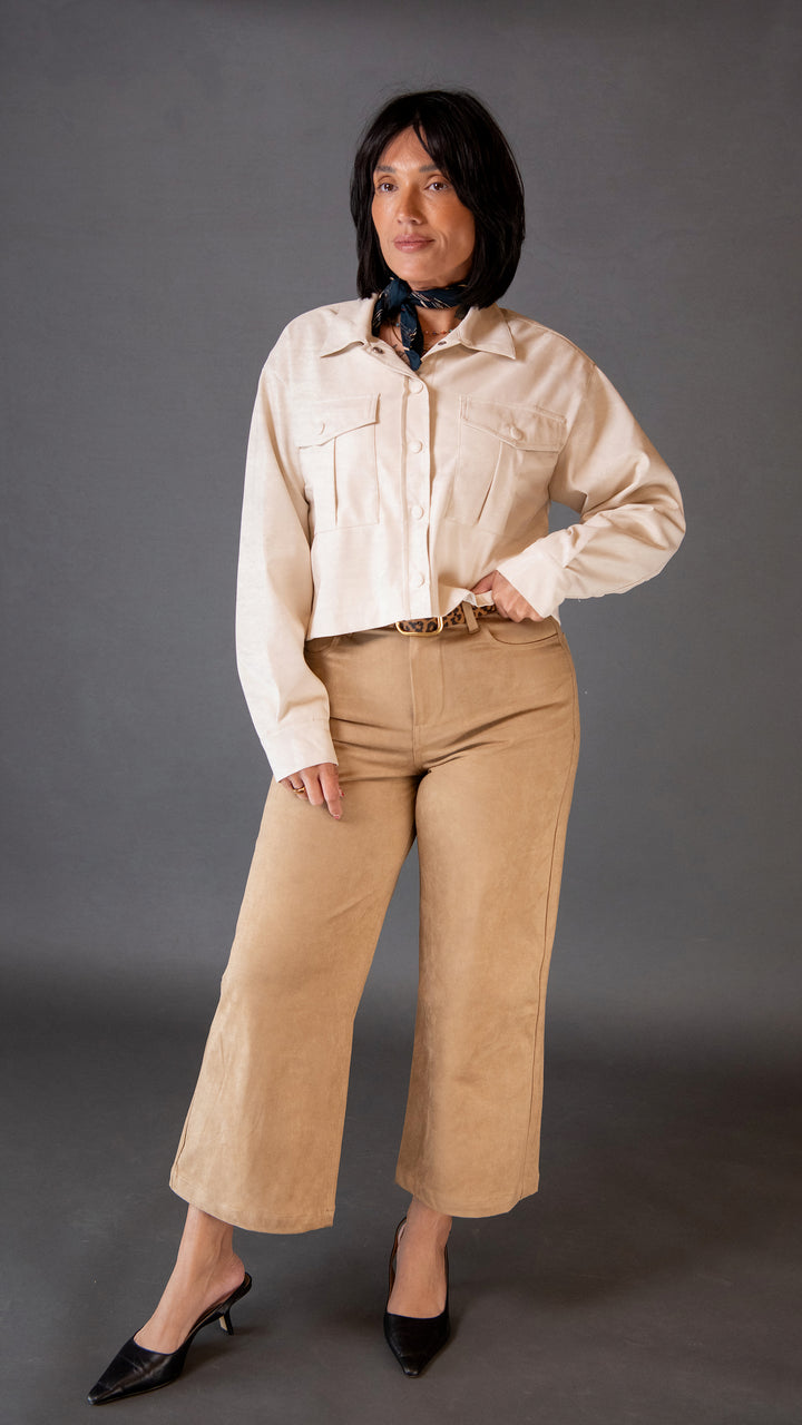 Audrey Wide Leg - Toffee