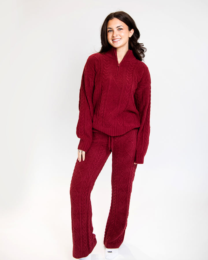 Cozy Cable Knit Set