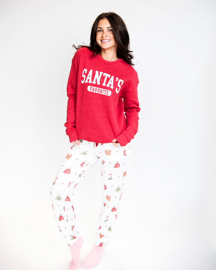 Festive Feline Pajama Pant