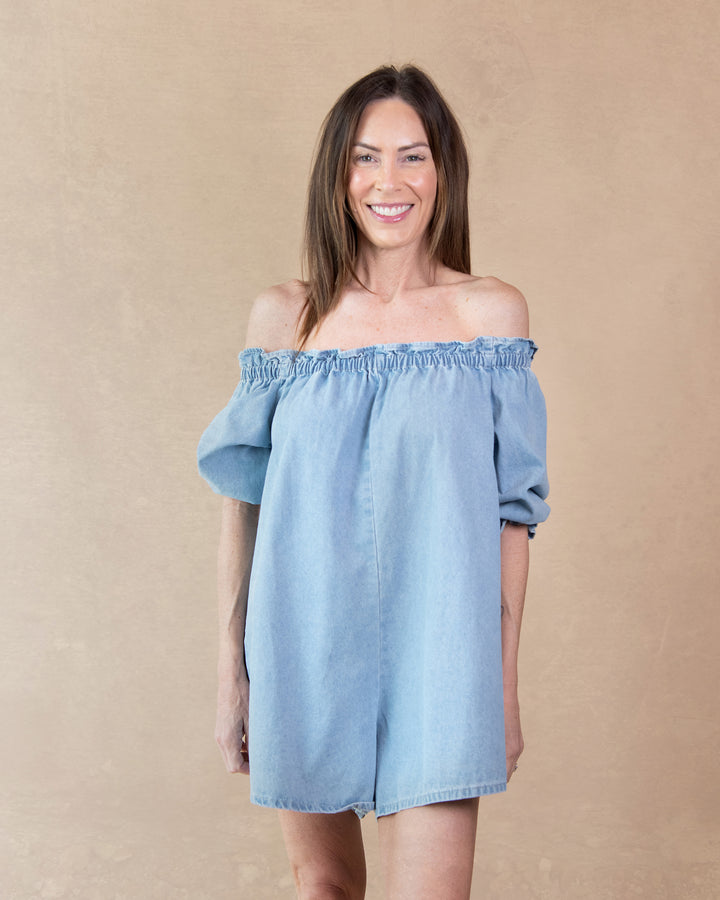 Whitney Denim Romper