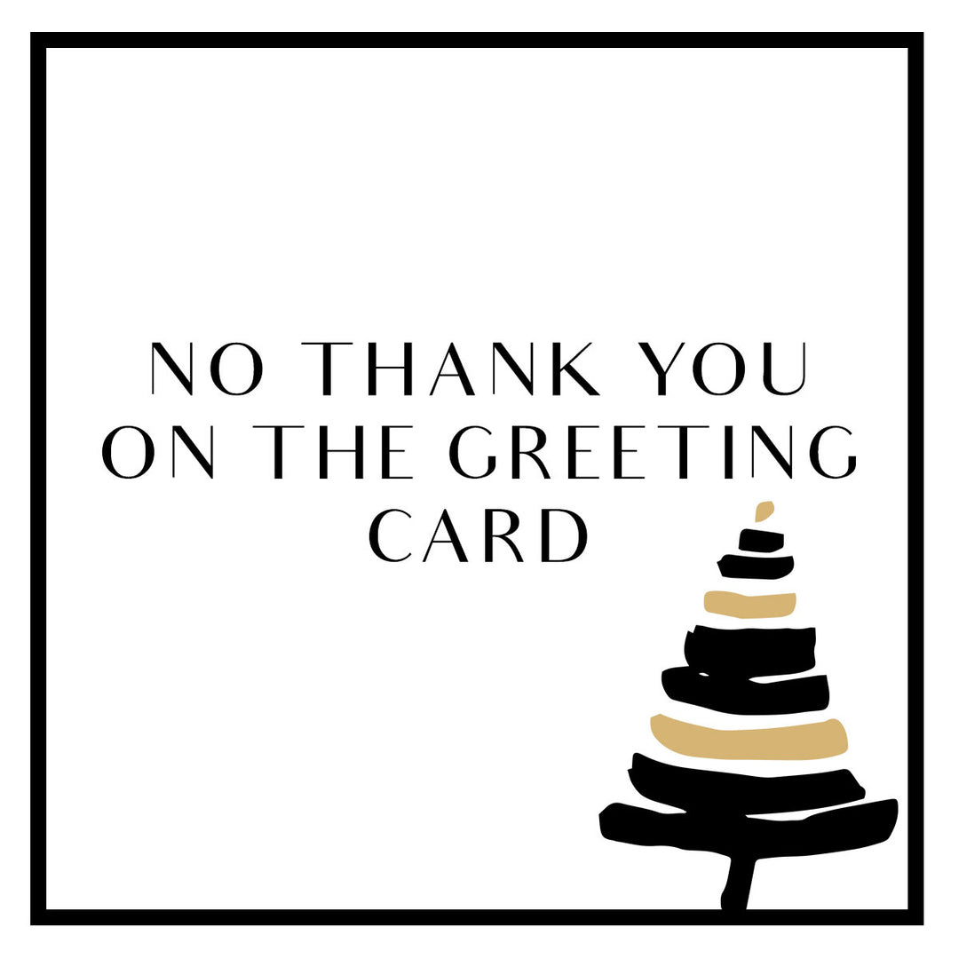 Pass on the Card, Thank You!